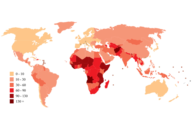 乳幼児死亡率の劇的低下 データで見る100年