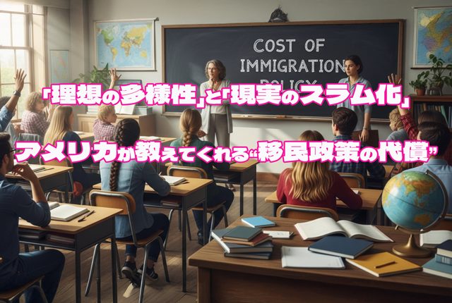 「理想の多様性」と「現実のスラム化」——アメリカが教えてくれる“移民政策の代償”