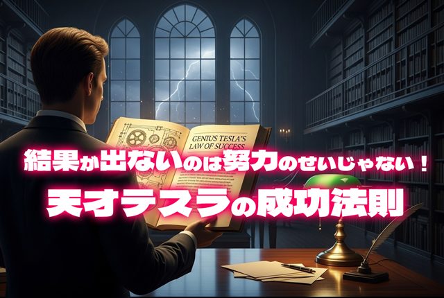 結果が出ないのは努力のせいじゃない！天才テスラの成功法則