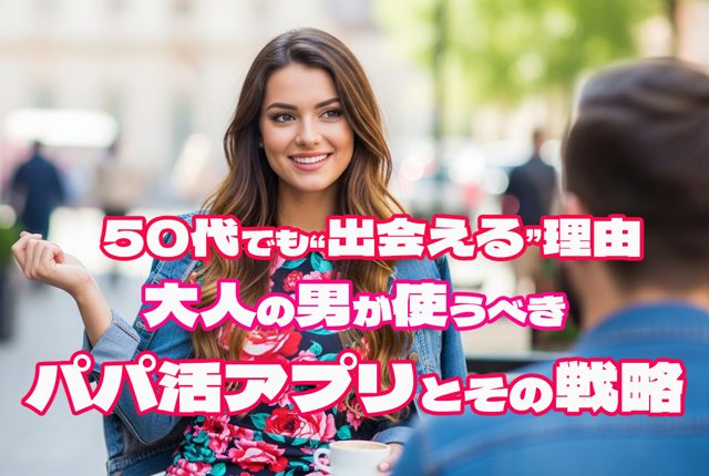 50代でも“出会える”理由 — 大人の男が使うべきパパ活アプリとその戦略