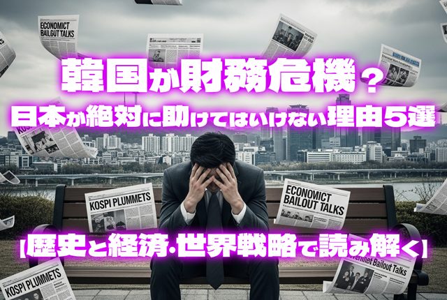韓国が財務危機？日本が絶対に助けてはいけない理由5選【歴史と経済・世界戦略で読み解く】