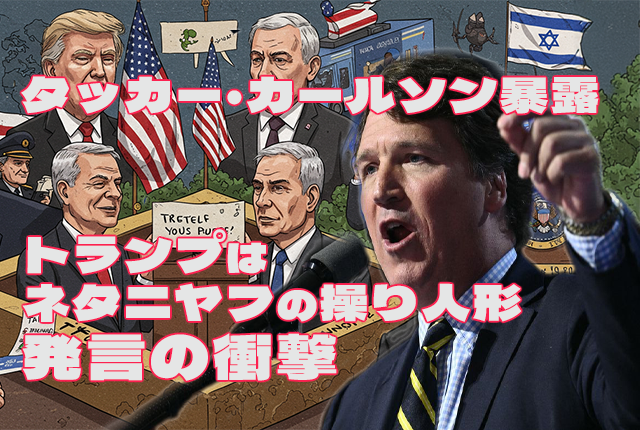 タッカー・カールソン暴露──“トランプはネタニヤフの操り人形”発言の衝撃