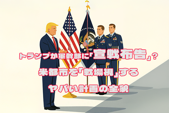 トランプが軍幹部に「宣戦布告」？ 米都市を「戦場視」するヤバい計画の全貌