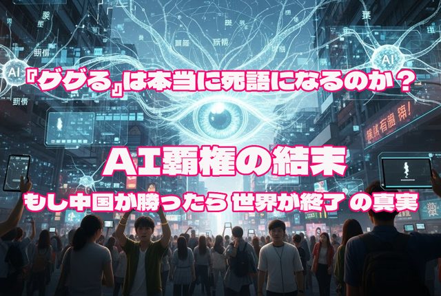 ググる』は本当に死語になるのか？ AI覇権の結末 ▶️ もし中国が勝ったら 世界が終了 の真実