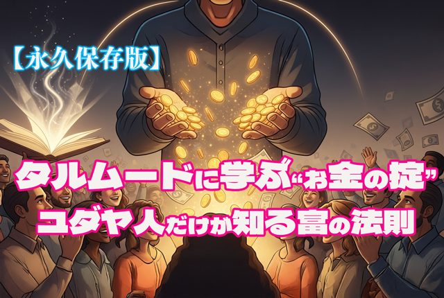 【永久保存版】タルムードに学ぶ“お金の掟”──ユダヤ人だけが知る富の法則