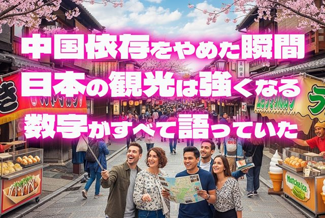 中国依存をやめた瞬間、日本の観光は強くなる。数字がすべて語っていた
