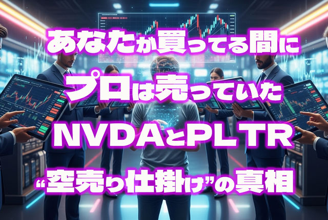あなたが買ってる間に、プロは売っていた──NVDAとPLTR、“空売り仕掛け”の真相