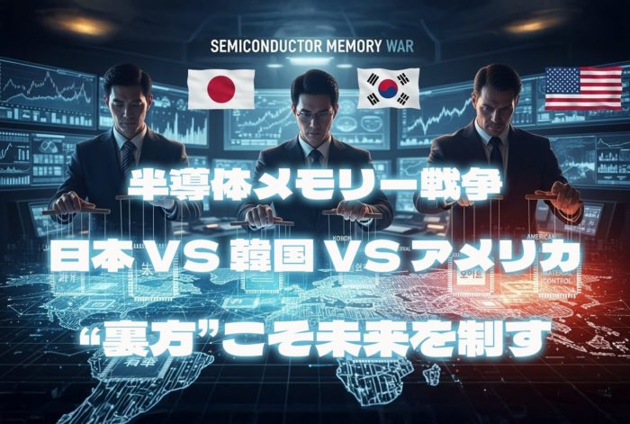 半導体メモリー戦争！日本 VS 韓国 VS アメリカ — “裏方”こそ未来を制す
