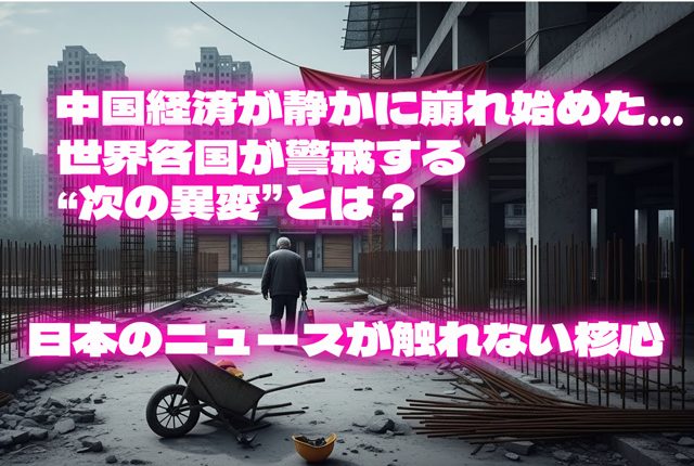 中国経済が静かに崩れ始めた…世界各国が警戒する“次の異変”とは？日本のニュースが触れない核心
