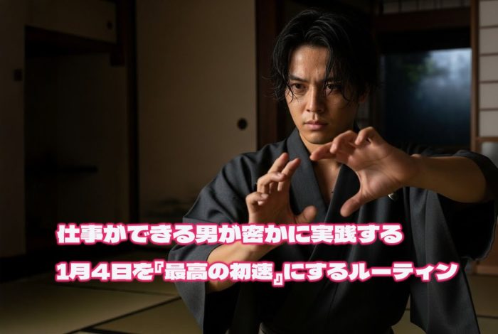 【禁断】三が日明けの「正月うつ」を回避せよ。仕事ができる男が密かに実践する、1月4日を『最高の初速』にするルーティン