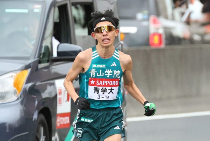 逆境で苦しむランナー