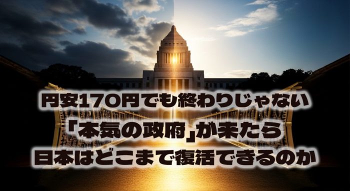 円安170円でも終わりじゃない──「本気の政府」が来たら日本はどこまで復活できるのか