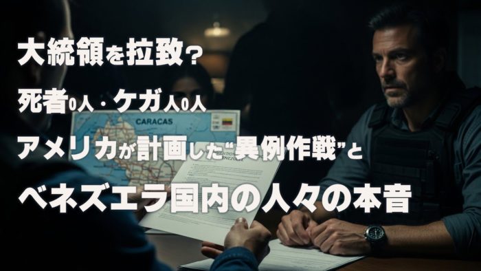 大統領を拉致?死者0人──アメリカが計画した“異例作戦”と、ベネズエラ国内の人々の本音 22 大統領を拉致?死者0人・ケガ人0人──アメリカが計画した“異例作戦”と、ベネズエラ国内の人々の本音