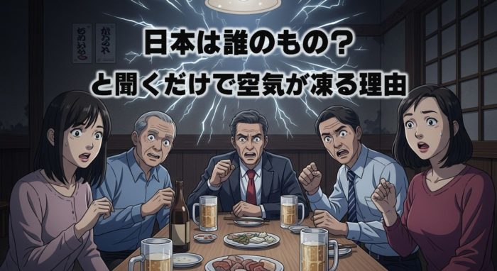 日本は誰のもの？と聞くだけで空気が凍る理由