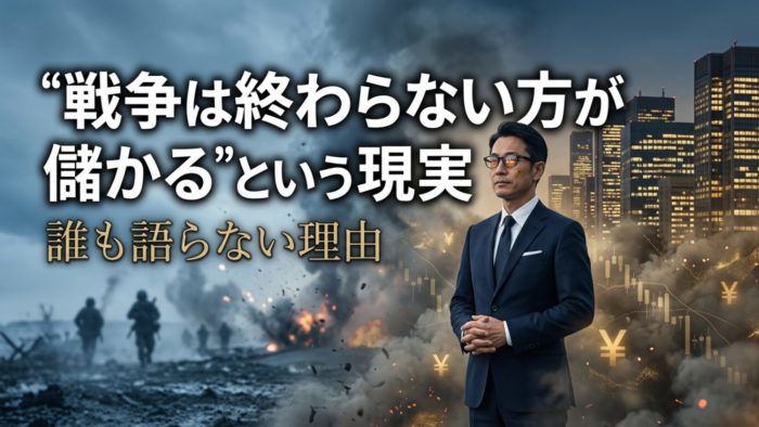 "戦争は終わらない方が儲かる"という現実を、誰も語らない理由