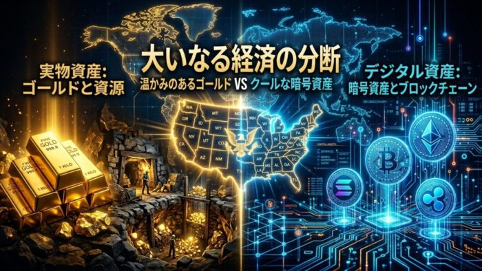 資源立国・米国とデジタル通貨の交差点。なぜ今、実物資産（ゴールド）と暗号資産の両方が必要なのか