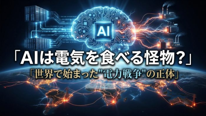 AIは電気を食べる怪物？世界で始まった"電力戦争"の正体
